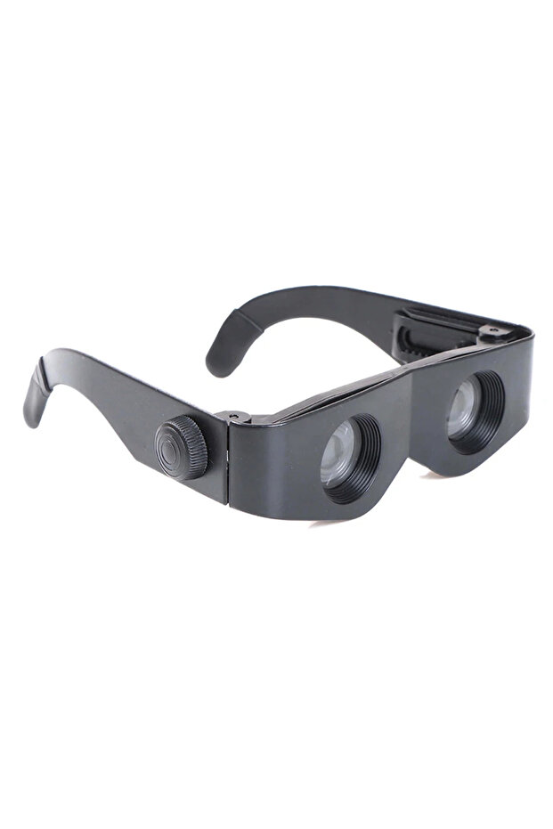 Y75 One Size 1PC Black Portable Glasses Style Telescope Magnifier Binoculars For Fishing Hiking Conc
