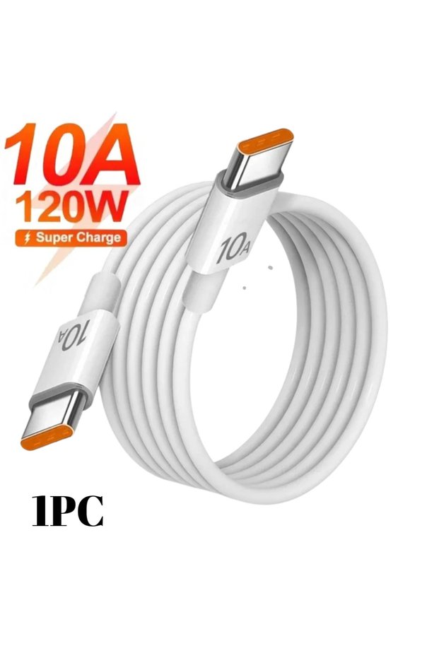 2m 1PC 120W 10A USB C To Type C Cables Super Fast Charging Phone Charger Cord For Xiaomi Samsung Hua