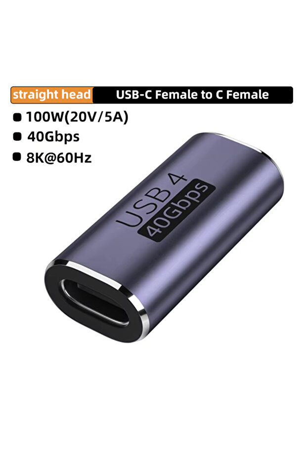 محول CM-CM ZT USB4.0 بسرعة 40 جيجابت في الثانية، محول OTG من النوع C بزاوية 90 درجة، محول شحن سريع من USB C إلى النوع C بقوة 100 واط و5 أمبير