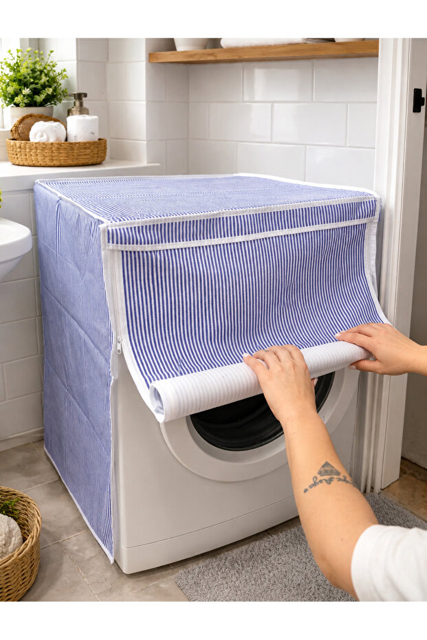 Washing Machine Cover – Zippered, Dust and Moisture Protective, Washable Machine Cover