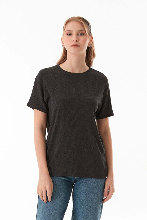 Basic Wrapped Fabric T-Shirt