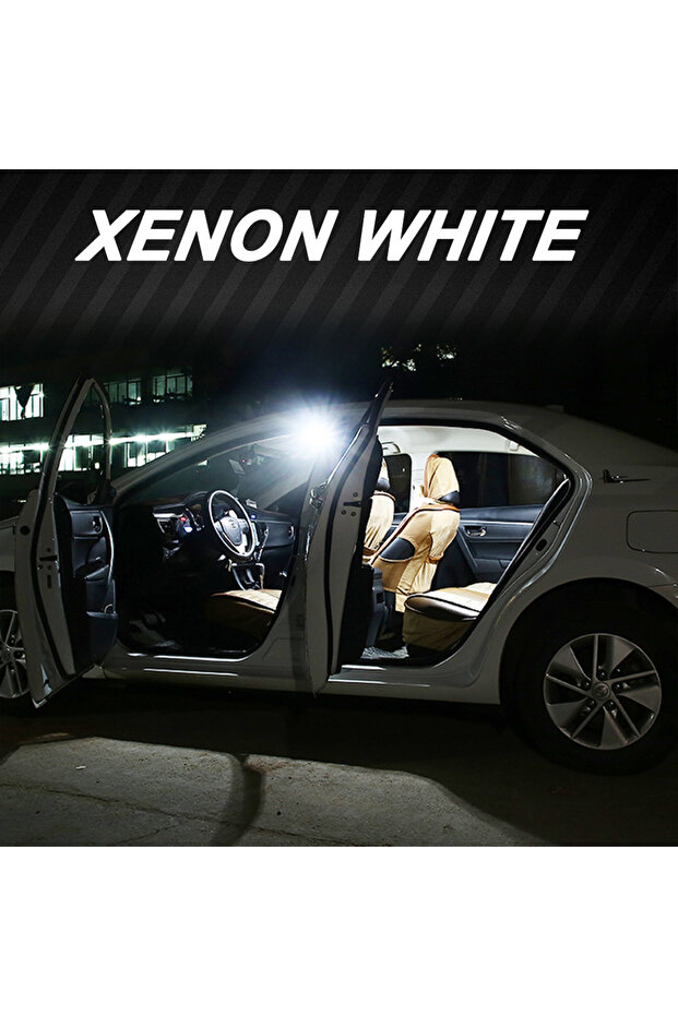 White BMTxms 8Pcs LED Interior Dome Reading Trunk Light Kit Car Bulb For Renault Clio 2 II MK2 1998