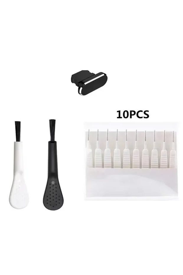 E-13PCS Cell Phone Charging Port Dust Plug with Cleaning Brush for IPhone 15 14 13 17 Pro Max Plus S