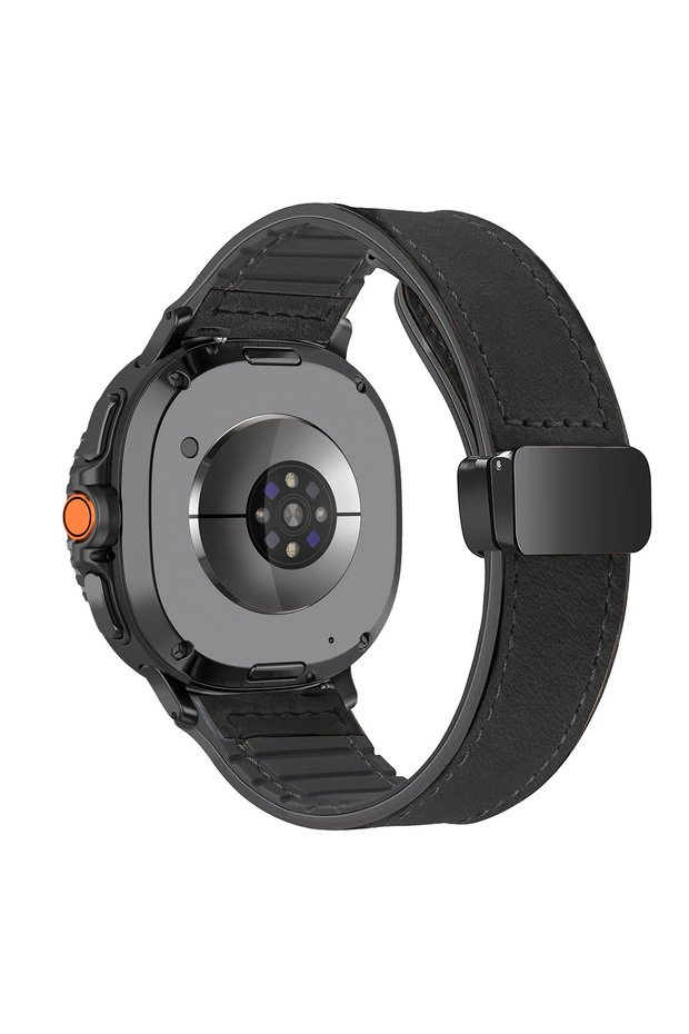 Watch 8 Classic 46mm BB Leather Silicone Band for Samsung Galaxy Watch 8/9 40mm 44mm 8 Classic 46mm