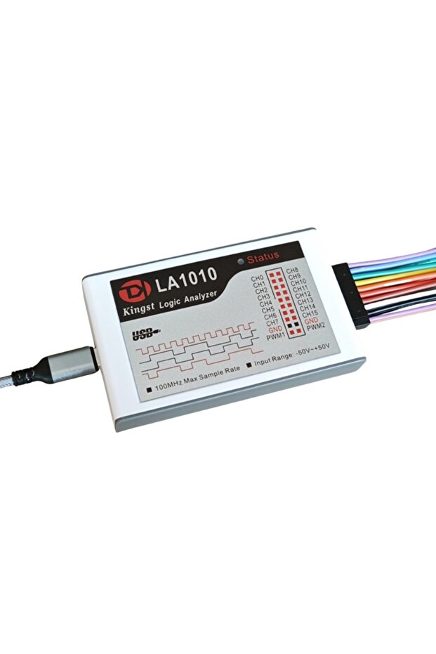 جهاز تحليل منطقي USB جديد من Kingst LA1010 بـ 16 قناة، أداة تصحيح أخطاء MCU ARM FPGA مع برنامج باللغة الإنجليزية