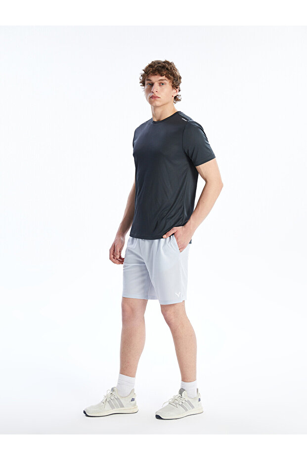 Xside Active Blue Slim Fit Men's Sports Shorts