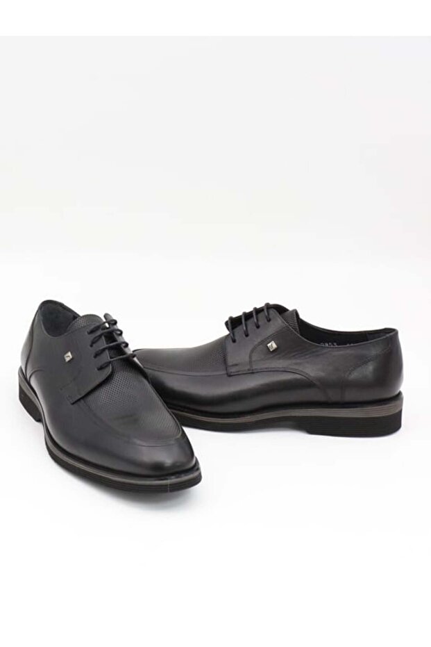 2953 Lace-Up Genuine Leather Eva Sole Men's Shoes Black