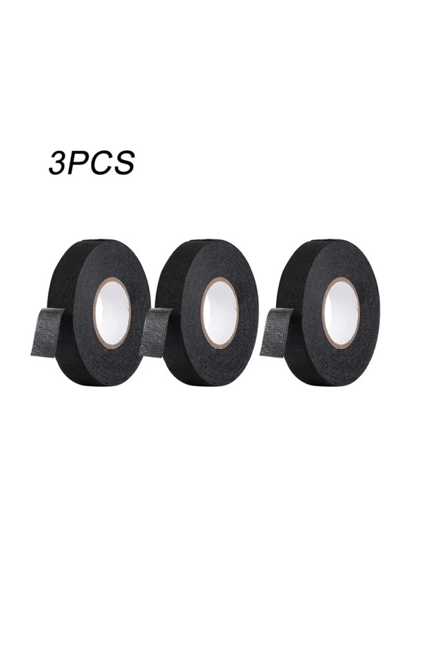 9mm 10M 3PCS 9/15/19/25MM Electrical Insulating Tape Heat Resistant Harness Tape Car Cable Harness W