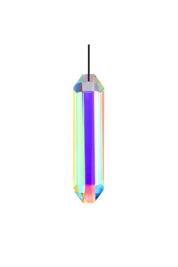 1pc-120mm Sun Catcher Prism, Colorful Hexagonal Hanging Sun Catcher, Rainbow Catcher for Window, Roo