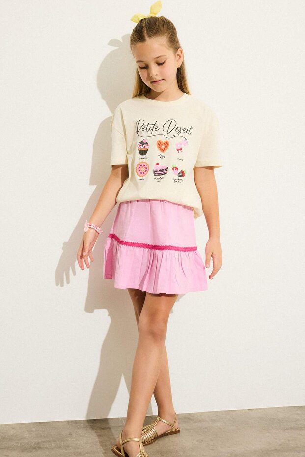 Linen Look Skirt for Girls H6002A826Hs