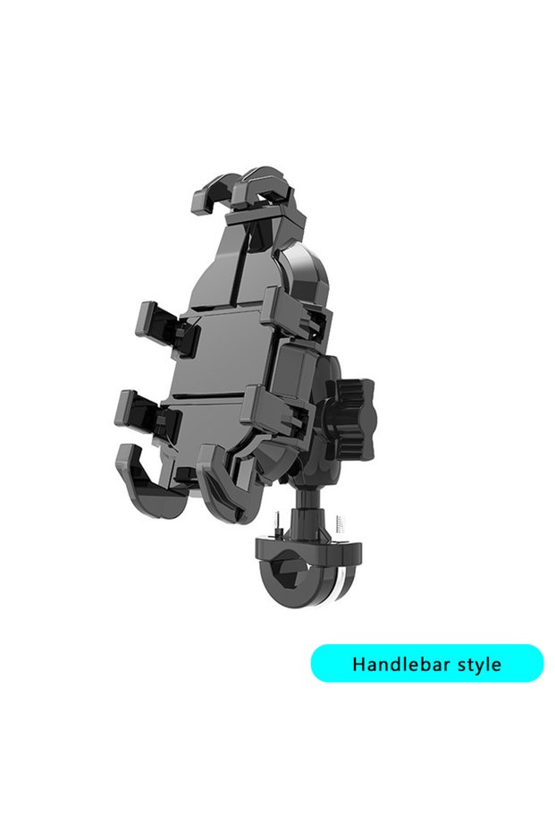 Handlebar SEAMETAL Motorcycle Phone Holder Shock Absorb Motorbike Handlebar Rear View Mirror Mount f