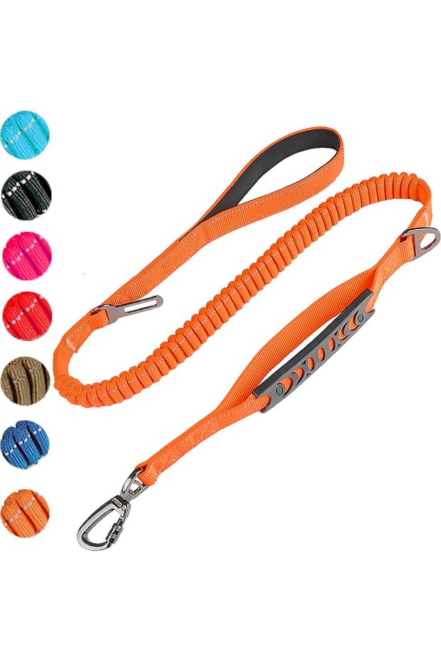Orange Fashion&cool Heavy Duty Dog Leash Especially Large Dogs,Reflective Dog Walking Training Shock