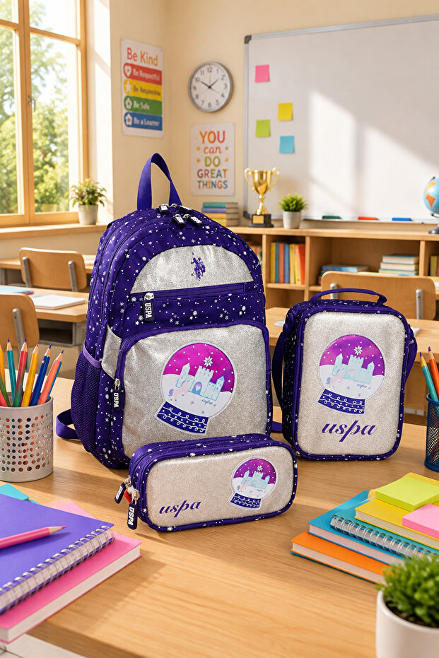 U.S. Polo Assn. Plcan25023 3-Piece School Backpack Set