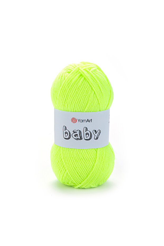 Baby - Baby Hand Knitting Thread Highlighter Green-8232