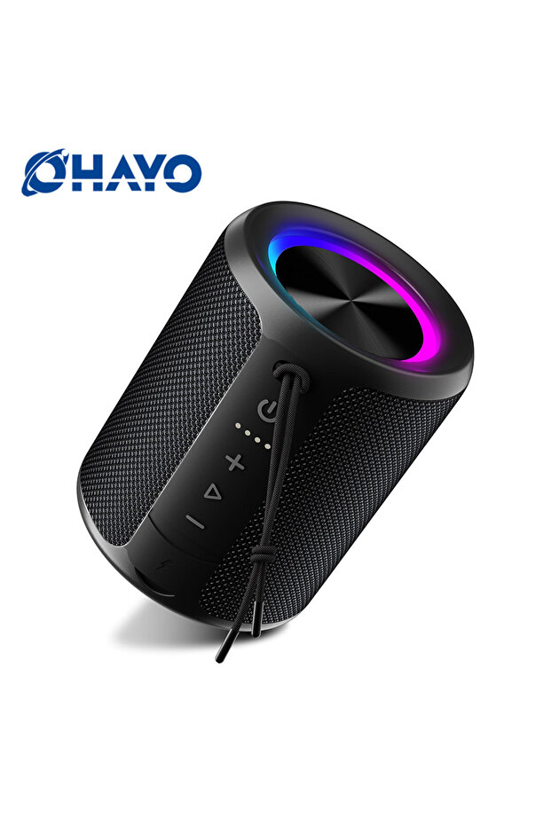 X2 Round Bluetooth Speaker, 2026 Portable Wireless Speakers with Led Light, Bluetooth 5.4, 24H Playt