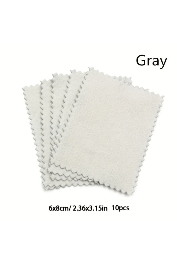 White 365 For Use by Angels, 10 Gold and Silver Jewelry Polishing Cloth - Suitable for Rings, Neckla