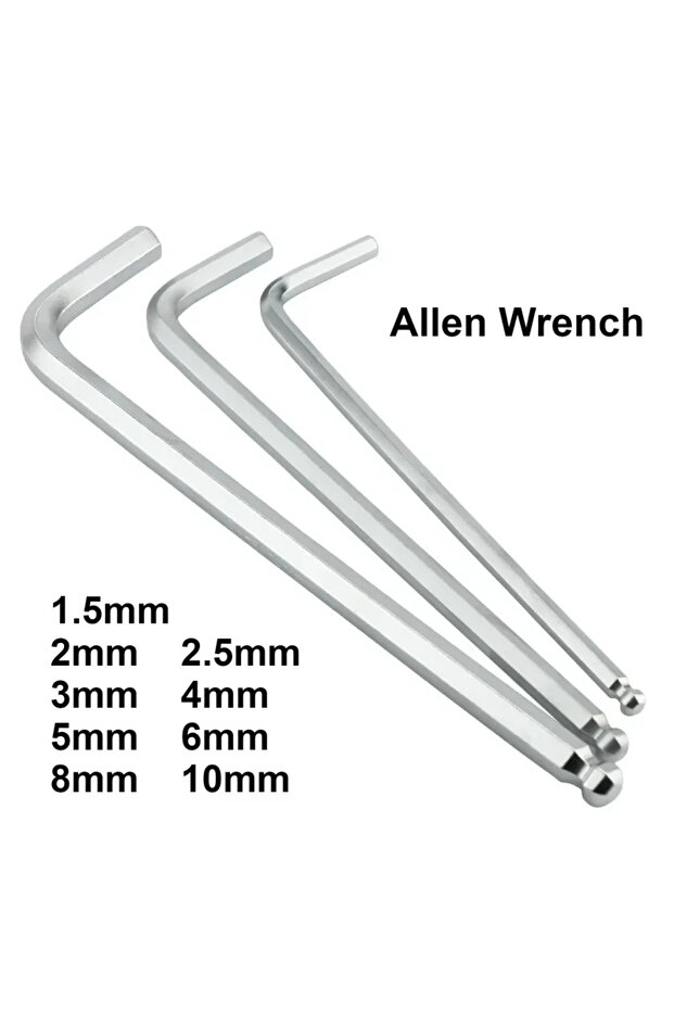 2.5 mm Professional Allen Wrench 1.5mm 2mm 2.5mm 3mm 4mm 5mm 6mm 8mm 10mm Is Available