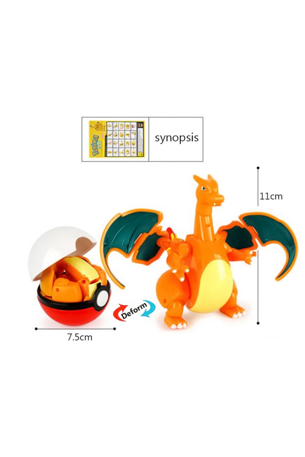 05 High Quality Pokemon Ball Deformation Toy Pikachu Mewtwo Gyarados Pocket Monster Pokeball Pokemon