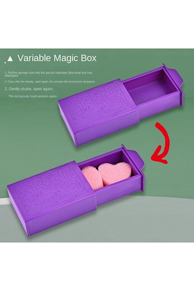 Purple Popular Magic Purple Magic Box Trick Performance Magic Show Magic Show Props Mystery Funny Ma