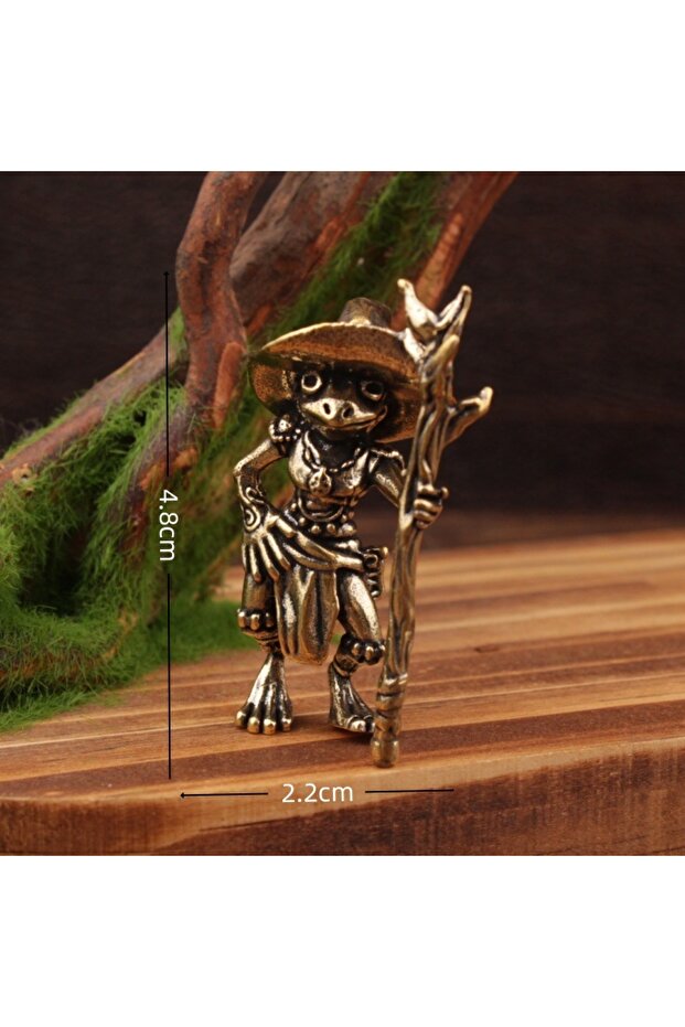 B Brass Frog figure home decor Desktop Ornament Fun Ornament home decoration