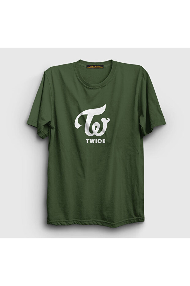 Unisex Khaki Logo V2 K-pop Twice T-shirt280770tt