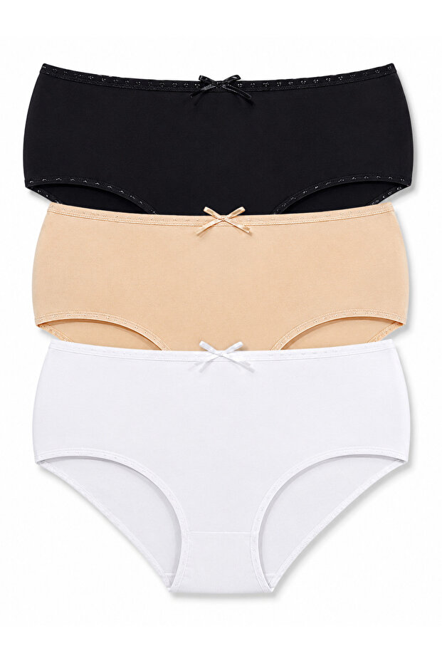 High Waist Foldable Bato Women's Panties 3-Piece 5000