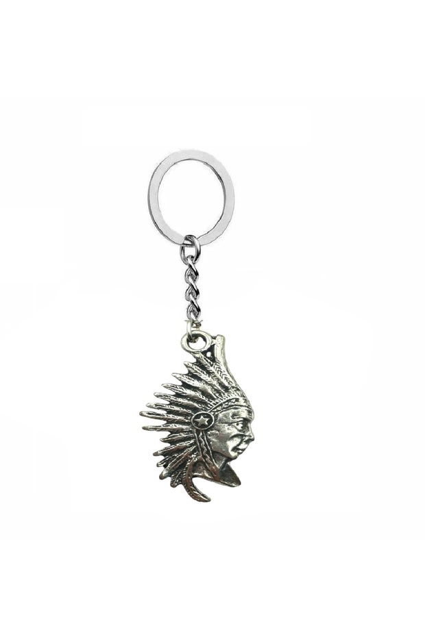 Native American Standing Bust Figured Antique Unisex Keychain – Spiritual, Meaningful and Powerful Design