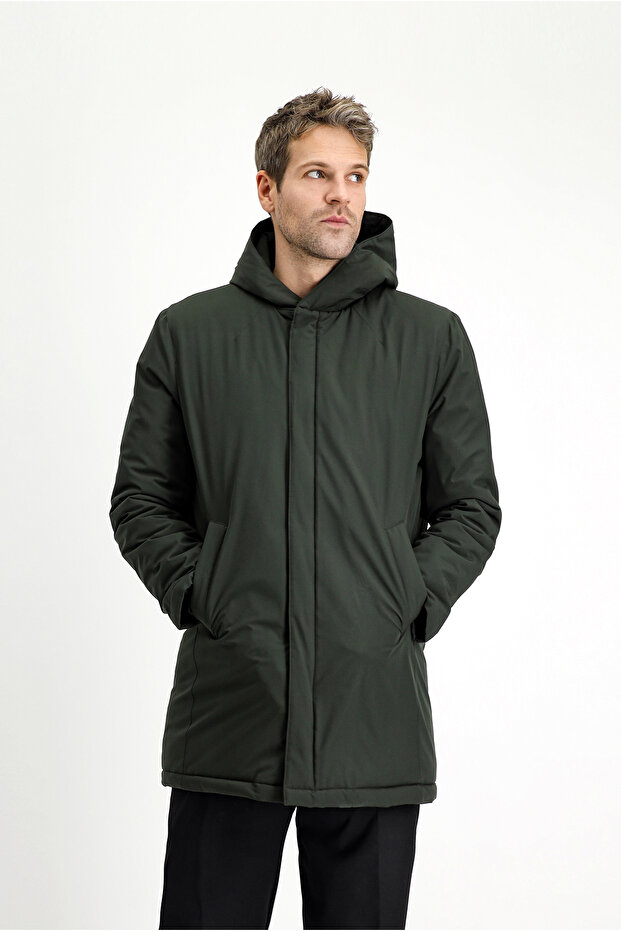 Slim Fit Slim Fit Hooded Sports Inflatable Coat