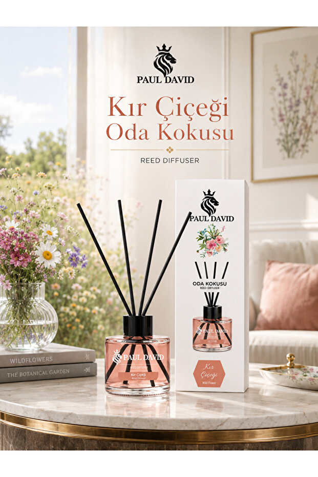 Kır Çiçeği Yüksek Koku Yayılımlı Dekoratif Bambu Çubuklu Oda Kokusu 145 ml - 1