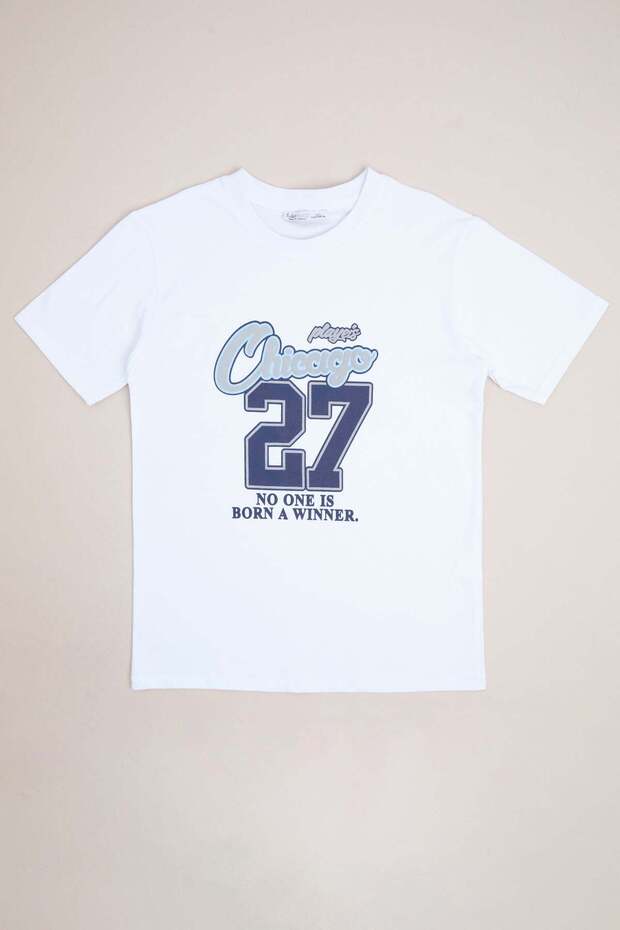 100% Cotton Chicago Printed Boys' T-Shirt
