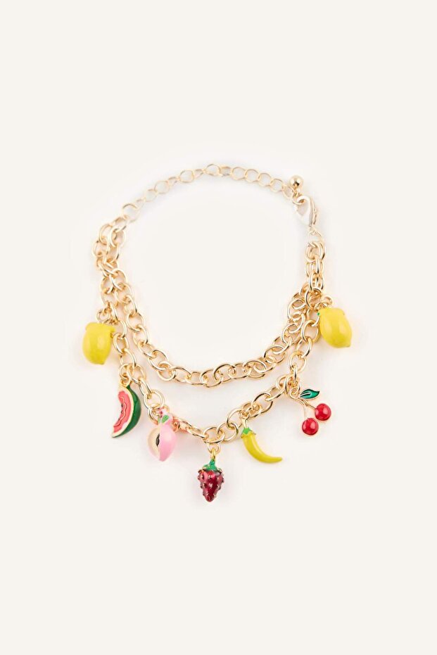 Women's 2-Piece Fruit Patterned Bracelet G5786Axns
