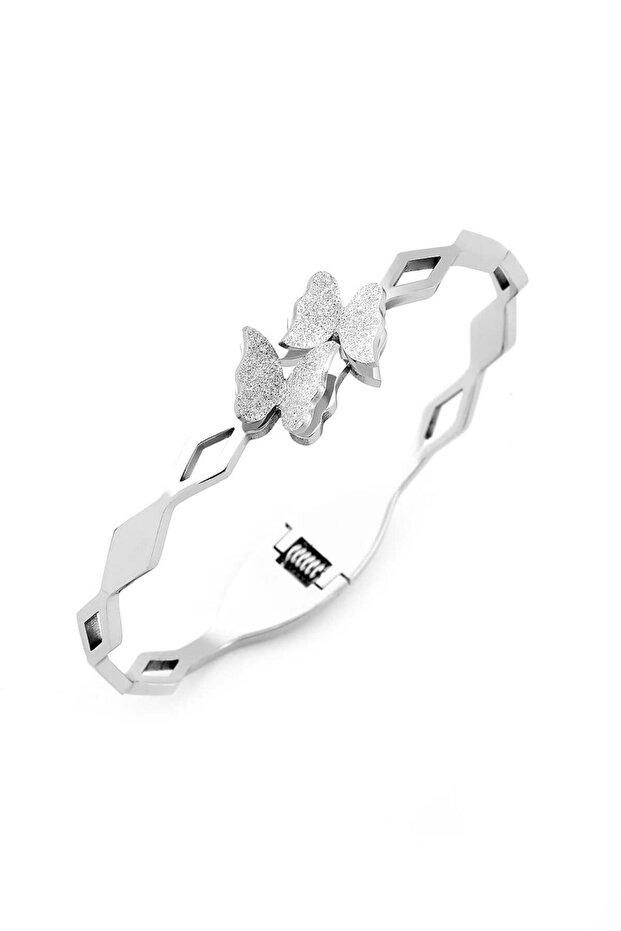 Bracelet Stainless Steel Silver Elegant Gift Handcuffs