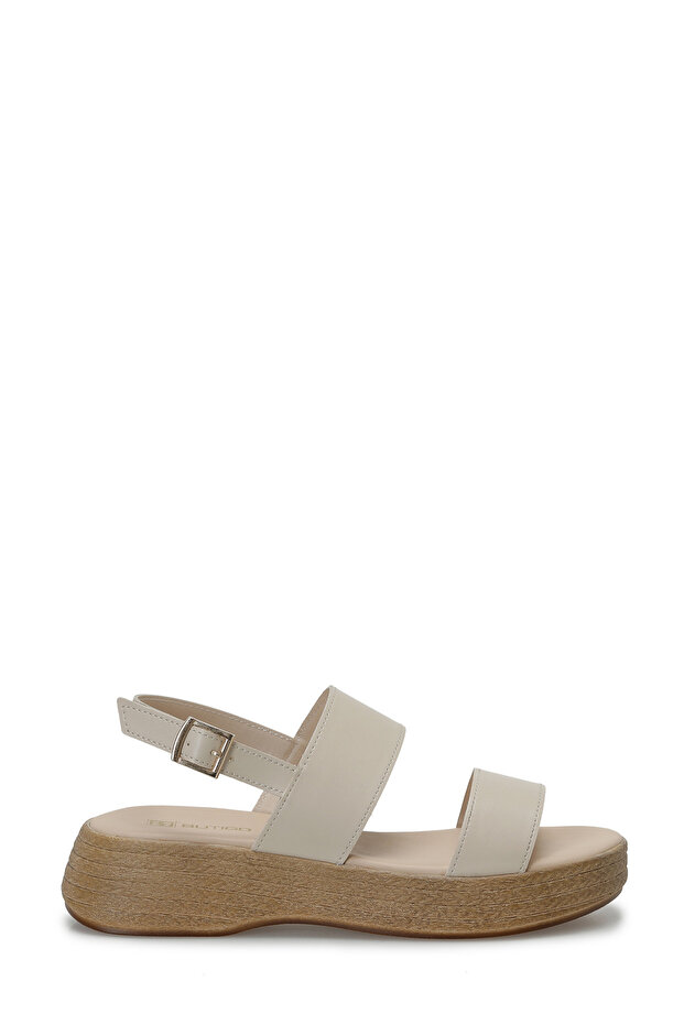 26S-384 Beige Women's Wedge Heel Sandals