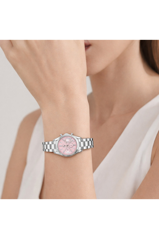 Swiss Plus Woman Watch Model-2 St0730Abl Pink/Silver