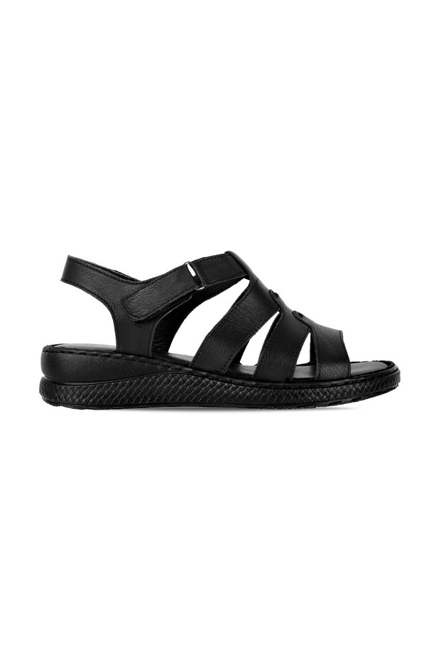 Jonquil Women's Genuine Leather 3-Stripes Velcro High-Top Sandals B4430