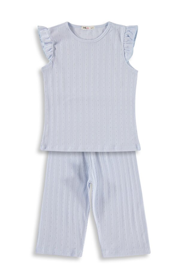 Kaprili 10-13 Years Old Pajama Set - Blue