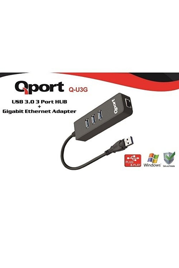 Q-U3G جيجابت يو إس بي 3.0 موزع إيثرنت متعدد المنافذ