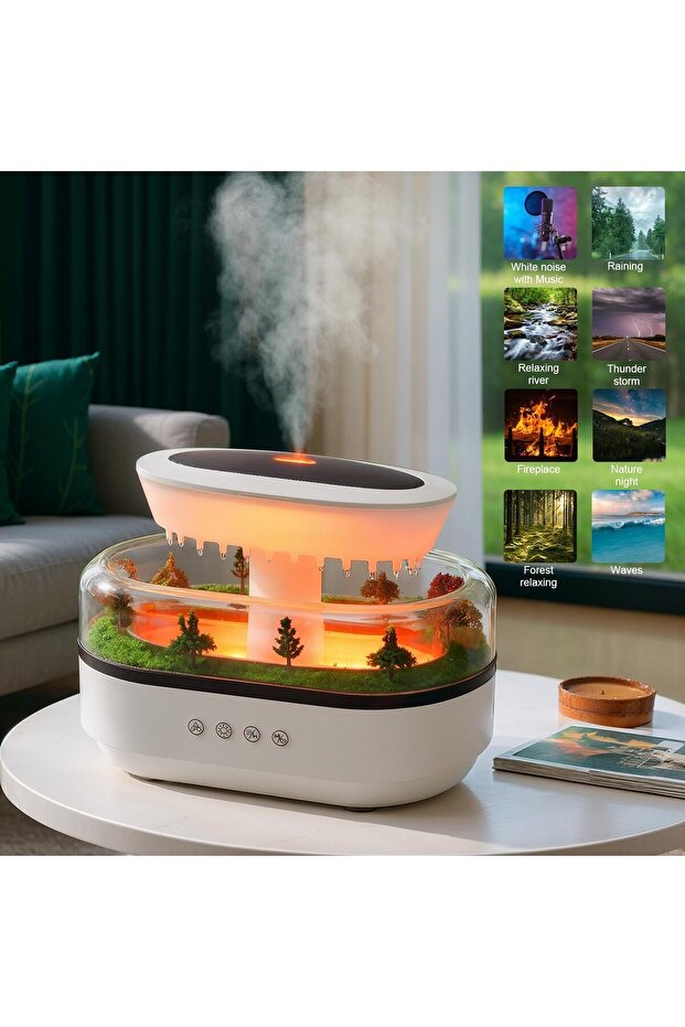 Rain Humidifier Diffuser for Essential Oils, 250 ml - 2