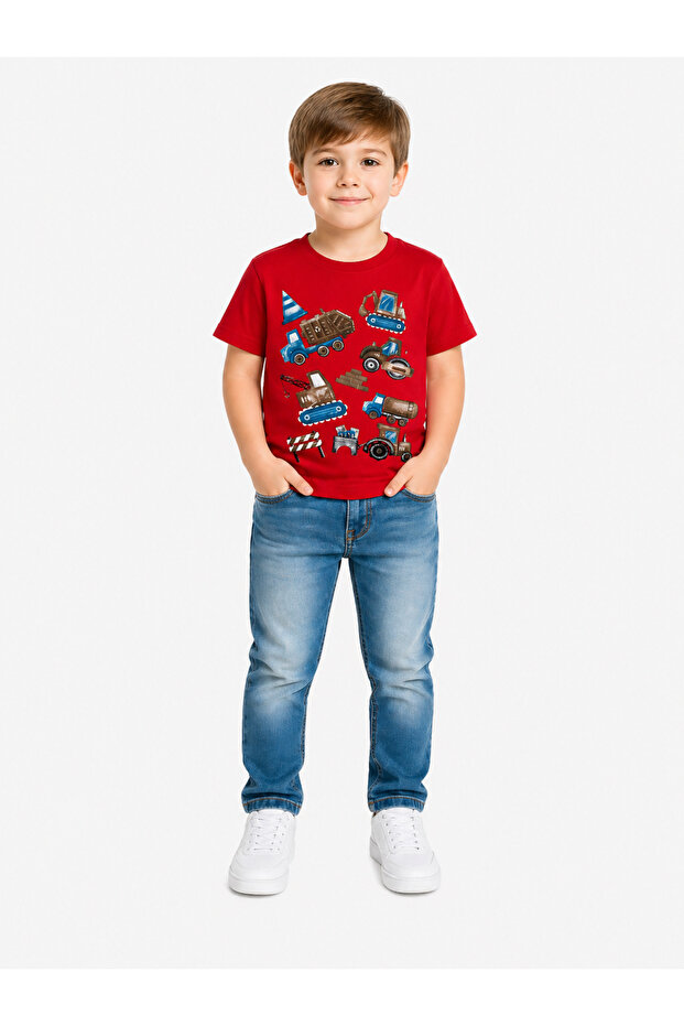 1-4 Years Old Boy's 95% Cotton T-Shirt