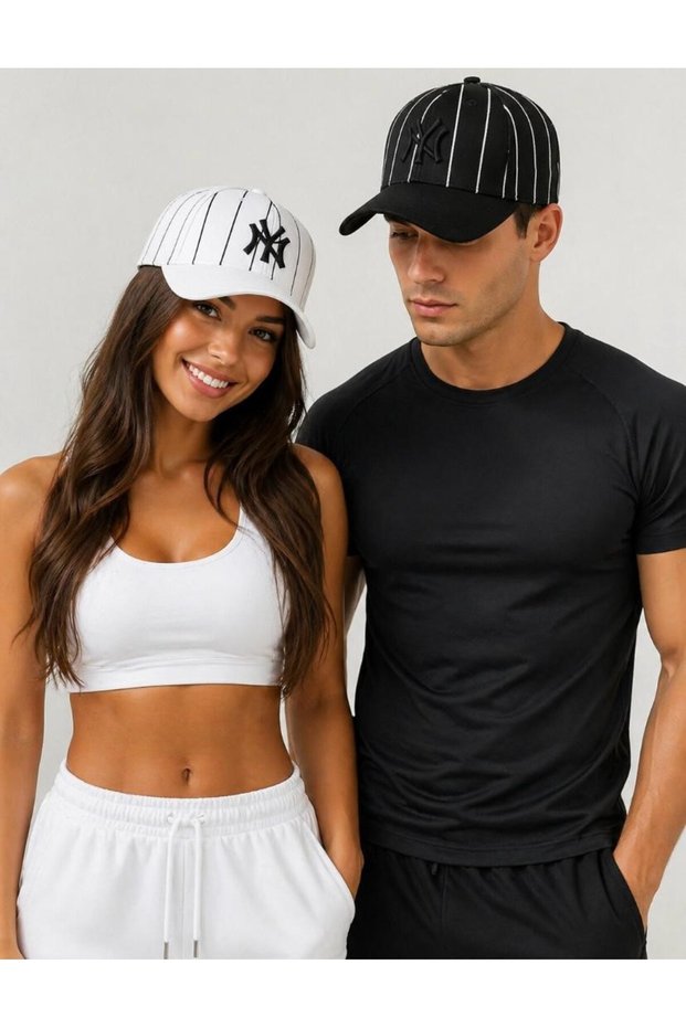Sports Hat Unisex 2-Piece Set Adjustable with Velcro on the Back 2Pcs