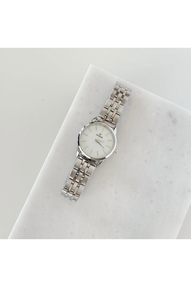Bow Silver Watch White - 1