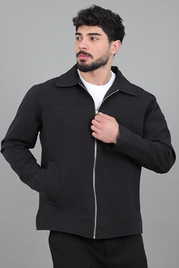 Collared Zippered Seasonal Coat Pldp 3033_60390