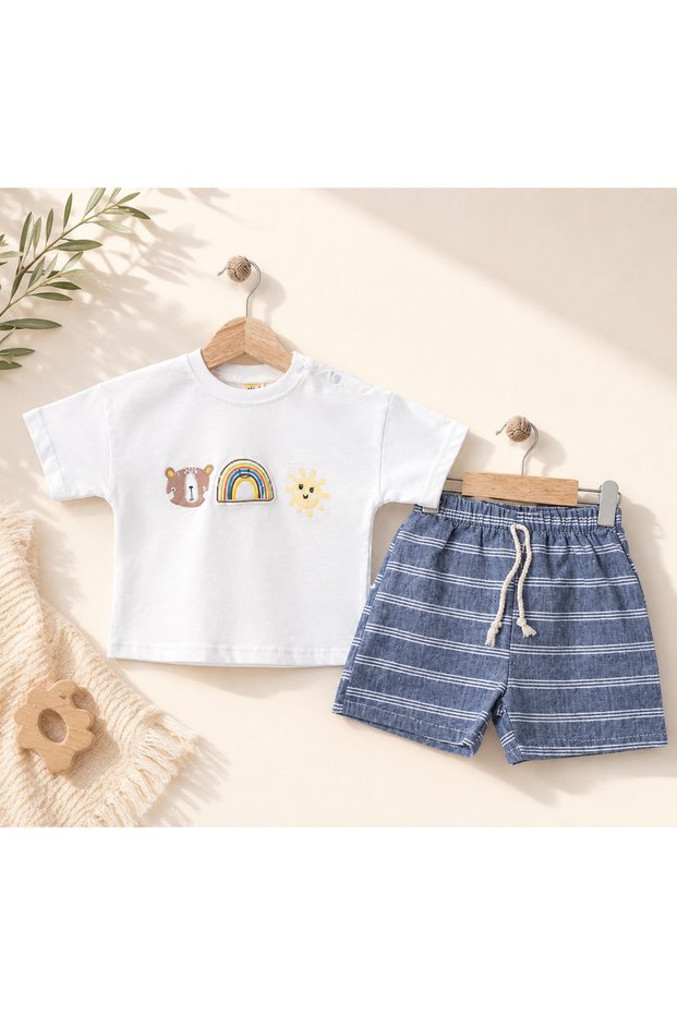 Baby Boy Shorts Set Summer 2-Piece Baby Set