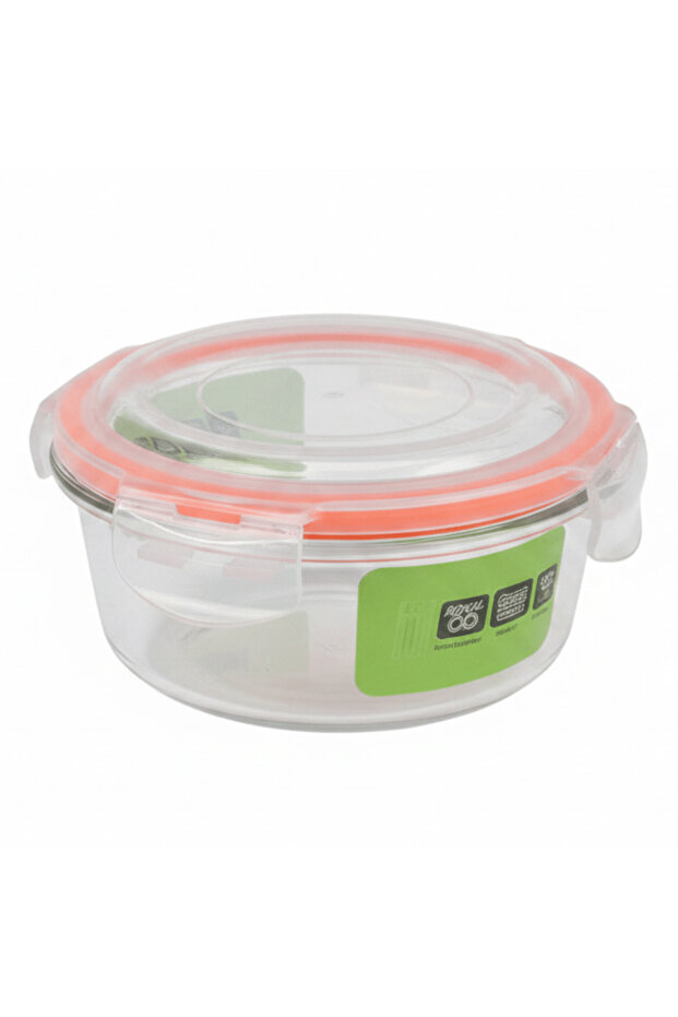 Royal Ford Compact Round Glass Food Storage Container with Secure Airtight Lid – Everyday Kitchen Use – 620 ml