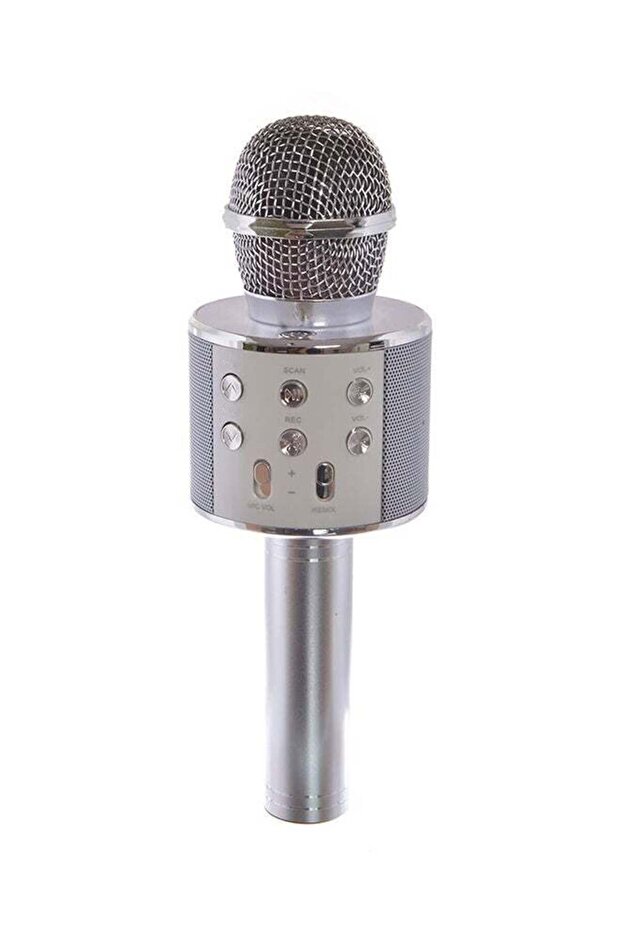 WS 858 Portable Rechargeable Wireless Bluetooth Microphone & HiFi Speaker