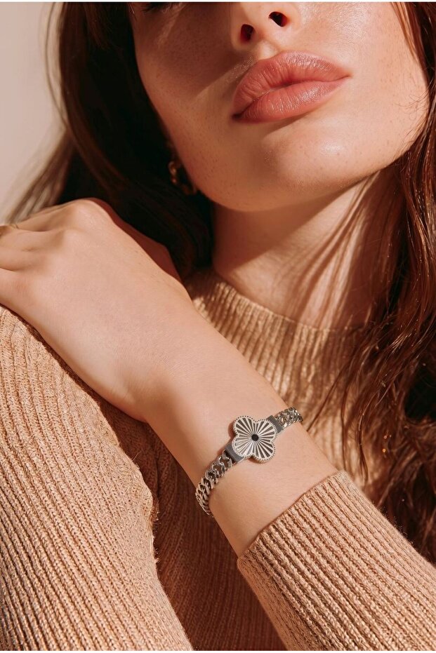 Luxury Figured Steel Bracelet