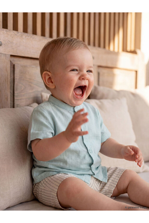 Trendlucky Striped Baby Boy Shorts Set with a Difference
