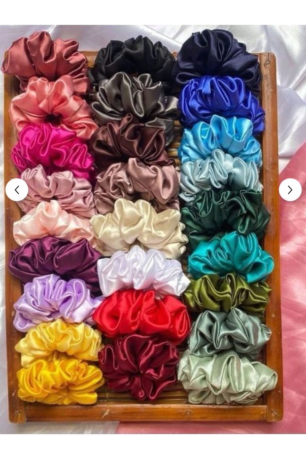 20 Pieces Satin Hair Clips - Henna Engagement Wedding Bridesmaid Hair Clips - Hair Clip Set - Scrunche