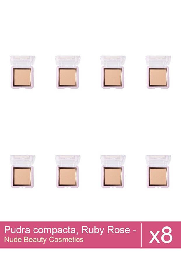 Set 8x Pudra compacta, Ruby Rose - PC20 - 1