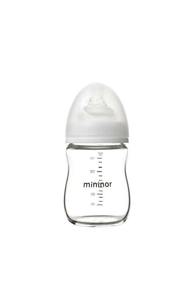 - Anti-Colic Glass Baby Feeding Bottle, 0m+ - 160ml
